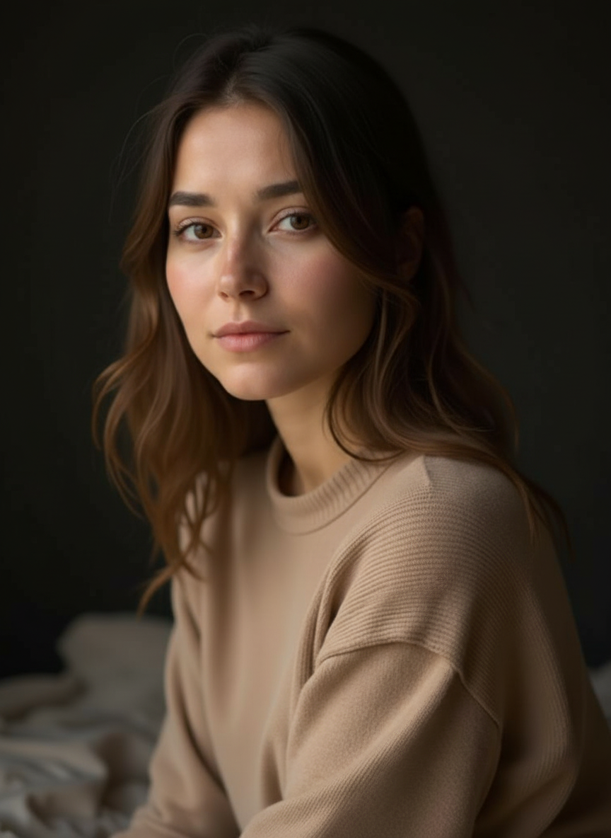 Person representing self-awareness and emotional presence